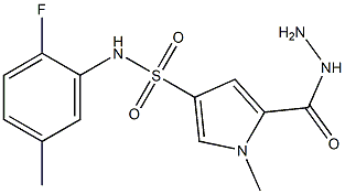 N-(2-fluoro-5-methylphenyl)-5-(hydrazinocarbonyl)-1-methyl-1H-pyrrole-3-sulfonamide