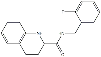 N-(2-fluorobenzyl)-1,2,3,4-tetrahydroquinoline-2-carboxamide Structure