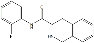 N-(2-fluorophenyl)-1,2,3,4-tetrahydroisoquinoline-3-carboxamide 结构式