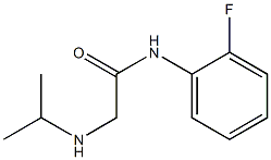 N-(2-fluorophenyl)-2-(propan-2-ylamino)acetamide Structure