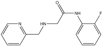 N-(2-fluorophenyl)-2-[(pyridin-2-ylmethyl)amino]acetamide Structure