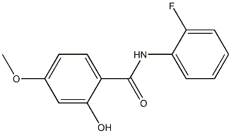 N-(2-fluorophenyl)-2-hydroxy-4-methoxybenzamide,,结构式