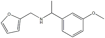 N-(2-furylmethyl)-N-[1-(3-methoxyphenyl)ethyl]amine Struktur