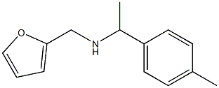 N-(2-furylmethyl)-N-[1-(4-methylphenyl)ethyl]amine,,结构式