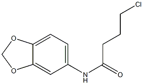 N-(2H-1,3-benzodioxol-5-yl)-4-chlorobutanamide,,结构式