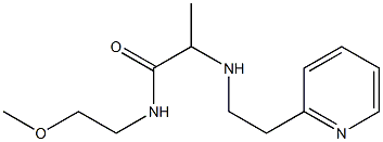 N-(2-methoxyethyl)-2-{[2-(pyridin-2-yl)ethyl]amino}propanamide
