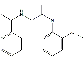 N-(2-methoxyphenyl)-2-[(1-phenylethyl)amino]acetamide