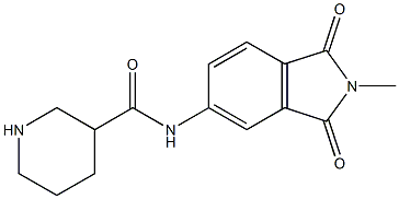 N-(2-methyl-1,3-dioxo-2,3-dihydro-1H-isoindol-5-yl)piperidine-3-carboxamide Structure