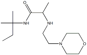 N-(2-methylbutan-2-yl)-2-{[2-(morpholin-4-yl)ethyl]amino}propanamide Structure