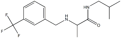  N-(2-methylpropyl)-2-({[3-(trifluoromethyl)phenyl]methyl}amino)propanamide