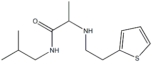 N-(2-methylpropyl)-2-{[2-(thiophen-2-yl)ethyl]amino}propanamide Structure