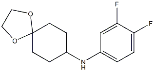 N-(3,4-difluorophenyl)-1,4-dioxaspiro[4.5]decan-8-amine Structure