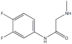 N-(3,4-difluorophenyl)-2-(methylamino)acetamide Struktur