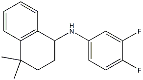 N-(3,4-difluorophenyl)-4,4-dimethyl-1,2,3,4-tetrahydronaphthalen-1-amine,,结构式