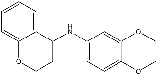 N-(3,4-dimethoxyphenyl)-3,4-dihydro-2H-1-benzopyran-4-amine|