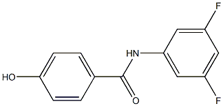 N-(3,5-difluorophenyl)-4-hydroxybenzamide Struktur