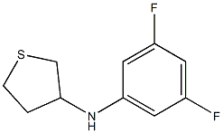 N-(3,5-difluorophenyl)thiolan-3-amine Struktur