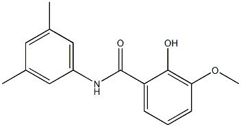 N-(3,5-dimethylphenyl)-2-hydroxy-3-methoxybenzamide Structure