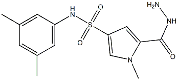 N-(3,5-dimethylphenyl)-5-(hydrazinocarbonyl)-1-methyl-1H-pyrrole-3-sulfonamide Structure