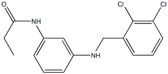 N-(3-{[(2,3-dichlorophenyl)methyl]amino}phenyl)propanamide Structure