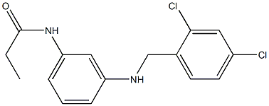 N-(3-{[(2,4-dichlorophenyl)methyl]amino}phenyl)propanamide Struktur