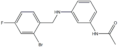  N-(3-{[(2-bromo-4-fluorophenyl)methyl]amino}phenyl)acetamide