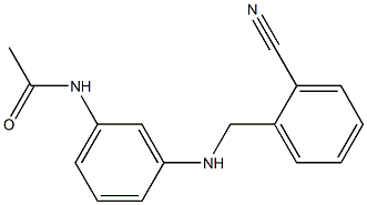 N-(3-{[(2-cyanophenyl)methyl]amino}phenyl)acetamide,,结构式