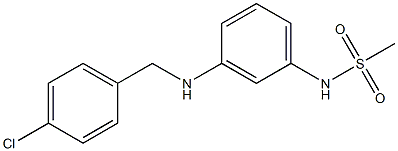N-(3-{[(4-chlorophenyl)methyl]amino}phenyl)methanesulfonamide Structure