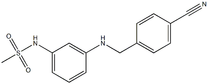 N-(3-{[(4-cyanophenyl)methyl]amino}phenyl)methanesulfonamide|