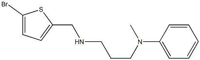 N-(3-{[(5-bromothiophen-2-yl)methyl]amino}propyl)-N-methylaniline Structure