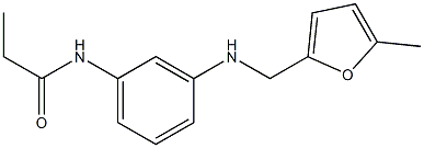 N-(3-{[(5-methylfuran-2-yl)methyl]amino}phenyl)propanamide 化学構造式