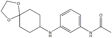 N-(3-{1,4-dioxaspiro[4.5]decan-8-ylamino}phenyl)acetamide 结构式