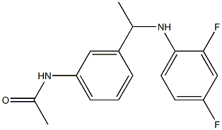  N-(3-{1-[(2,4-difluorophenyl)amino]ethyl}phenyl)acetamide