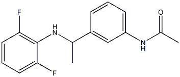 N-(3-{1-[(2,6-difluorophenyl)amino]ethyl}phenyl)acetamide|