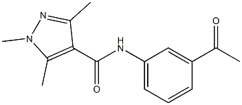 N-(3-acetylphenyl)-1,3,5-trimethyl-1H-pyrazole-4-carboxamide|