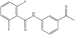 N-(3-acetylphenyl)-2,6-difluorobenzamide Struktur