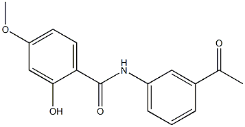 N-(3-acetylphenyl)-2-hydroxy-4-methoxybenzamide Structure