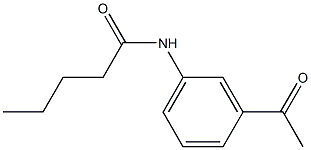 N-(3-acetylphenyl)pentanamide Structure