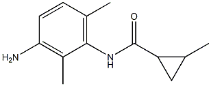 N-(3-amino-2,6-dimethylphenyl)-2-methylcyclopropanecarboxamide Struktur