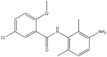 N-(3-amino-2,6-dimethylphenyl)-5-chloro-2-methoxybenzamide 结构式