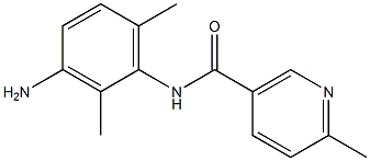 N-(3-amino-2,6-dimethylphenyl)-6-methylnicotinamide 化学構造式