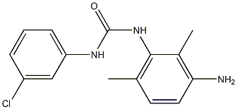 N-(3-amino-2,6-dimethylphenyl)-N'-(3-chlorophenyl)urea 化学構造式