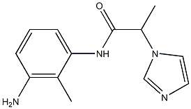 N-(3-amino-2-methylphenyl)-2-(1H-imidazol-1-yl)propanamide Struktur
