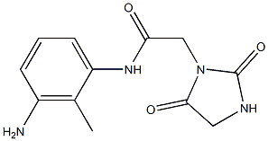 N-(3-amino-2-methylphenyl)-2-(2,5-dioxoimidazolidin-1-yl)acetamide 结构式