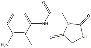 N-(3-amino-2-methylphenyl)-2-(2,5-dioxoimidazolidin-1-yl)acetamide Struktur