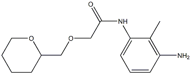 N-(3-amino-2-methylphenyl)-2-(oxan-2-ylmethoxy)acetamide Struktur