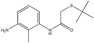 N-(3-amino-2-methylphenyl)-2-(tert-butylsulfanyl)acetamide Struktur