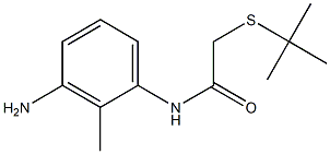 N-(3-amino-2-methylphenyl)-2-(tert-butylsulfanyl)acetamide 结构式