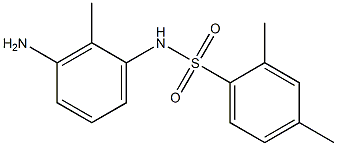 N-(3-amino-2-methylphenyl)-2,4-dimethylbenzene-1-sulfonamide,,结构式