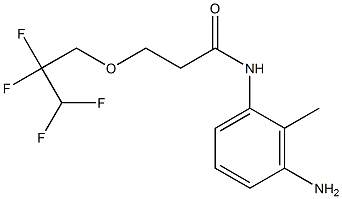 N-(3-amino-2-methylphenyl)-3-(2,2,3,3-tetrafluoropropoxy)propanamide Struktur